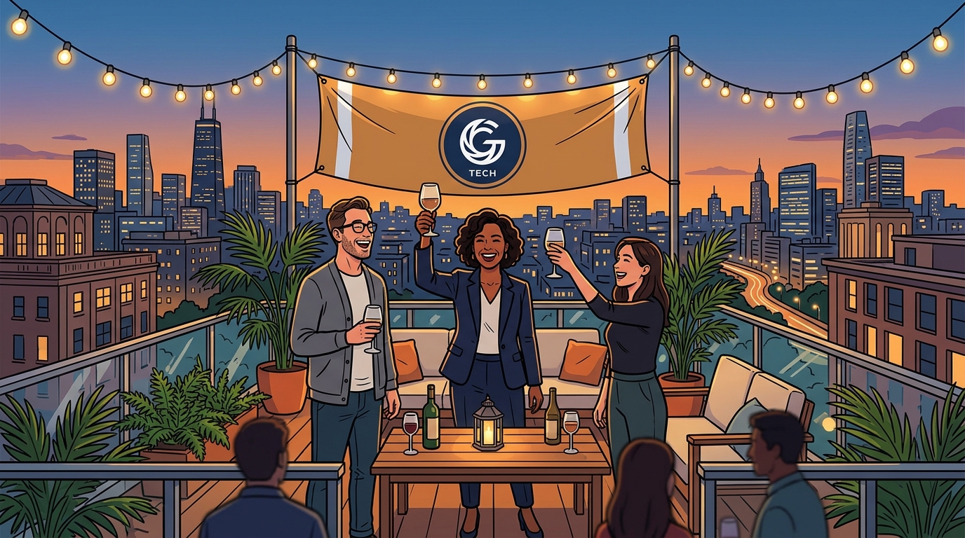 Rooftop Toast card design
