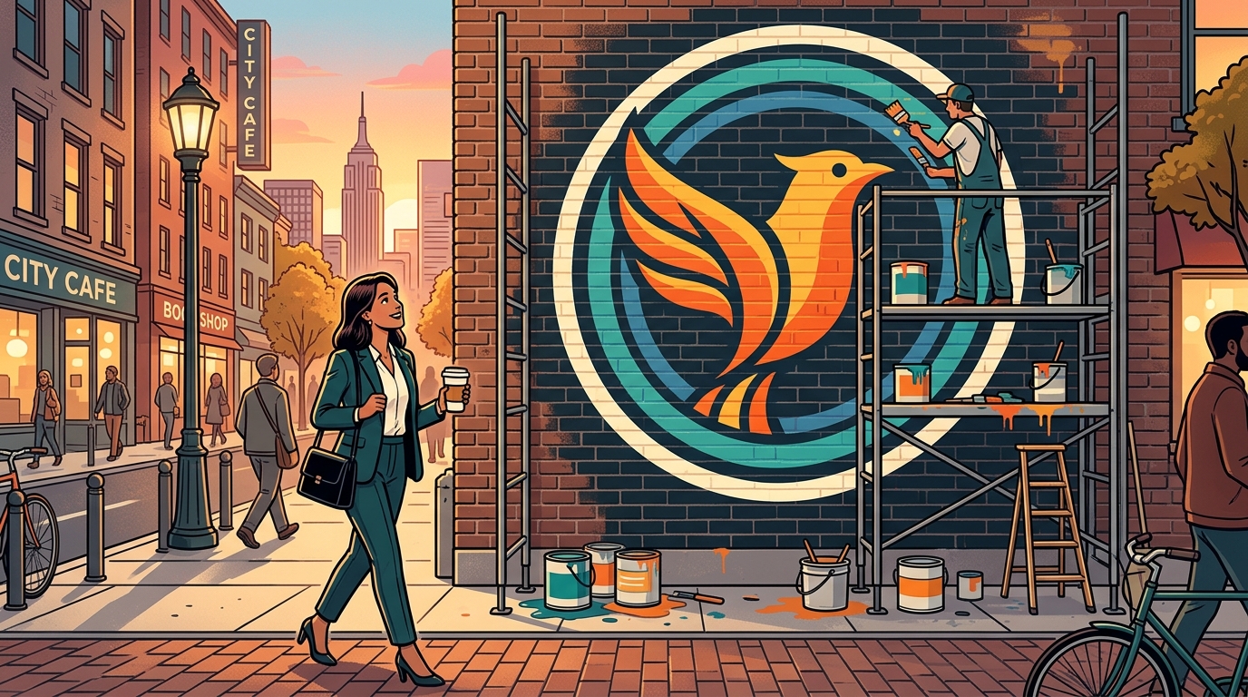 Street Mural card design