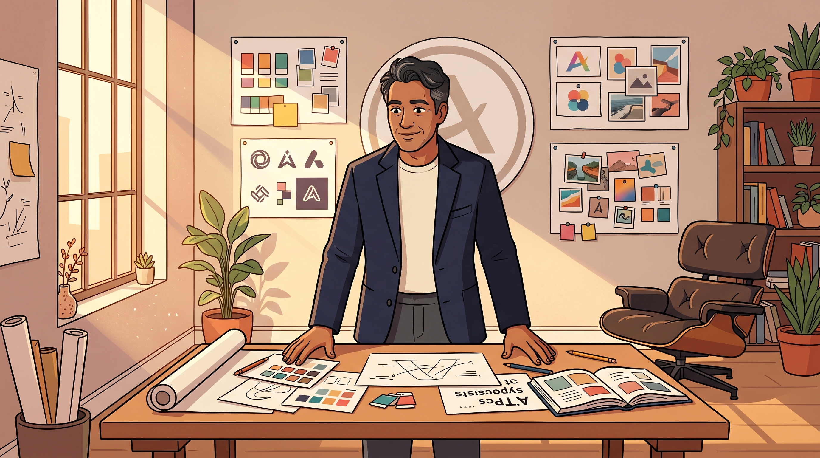 Studio Review card design